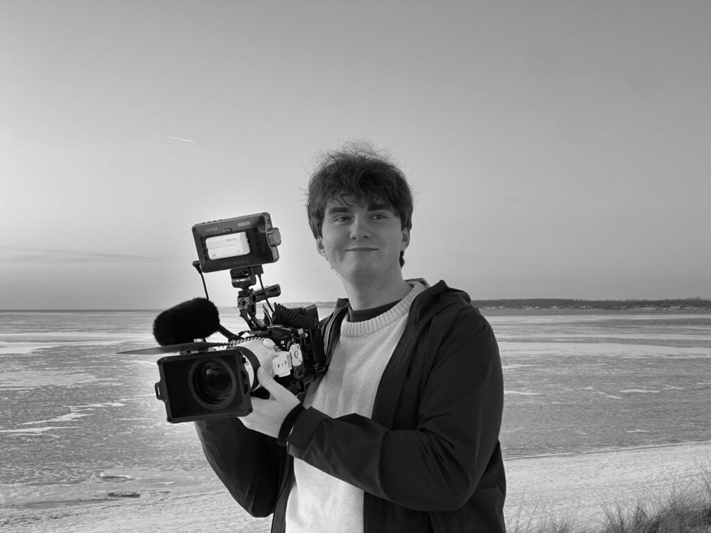 Ludwig Lindqvist holding cinema camera